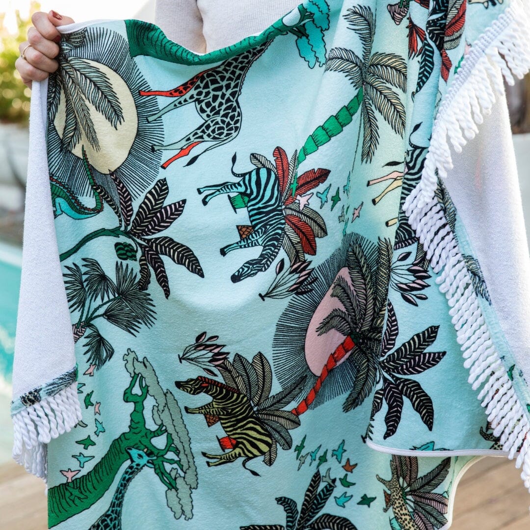 aLoveSupreme Beach Towel Towels aLoveSupreme animal kingdom (mint)