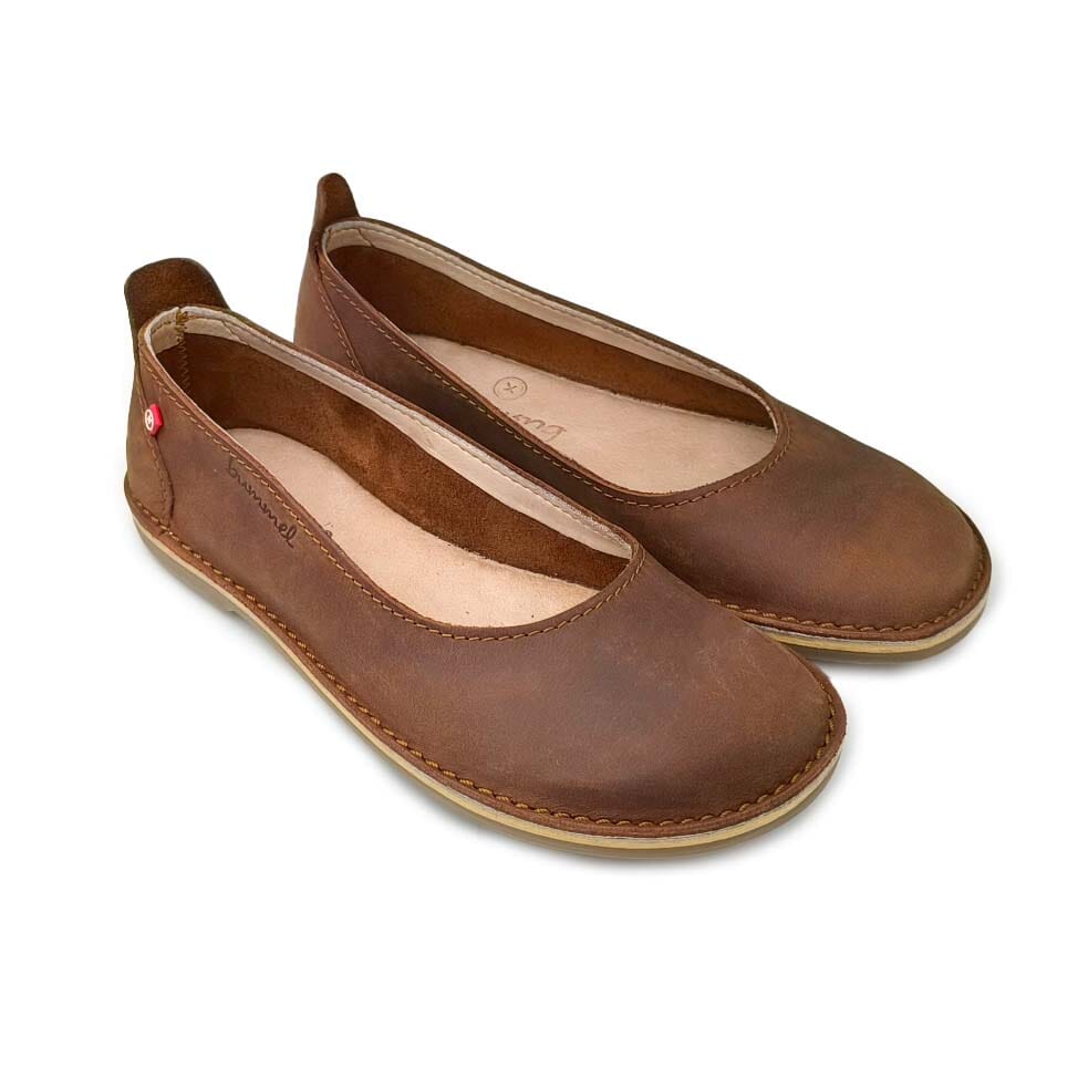 Bummel Zuri Leather Ballerina Shoe - Salvador Shoes Bummel