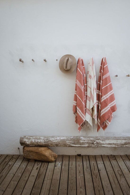 Ecru Adwa Woven Bath Towel - Lava Bathroom Accessories Ecru