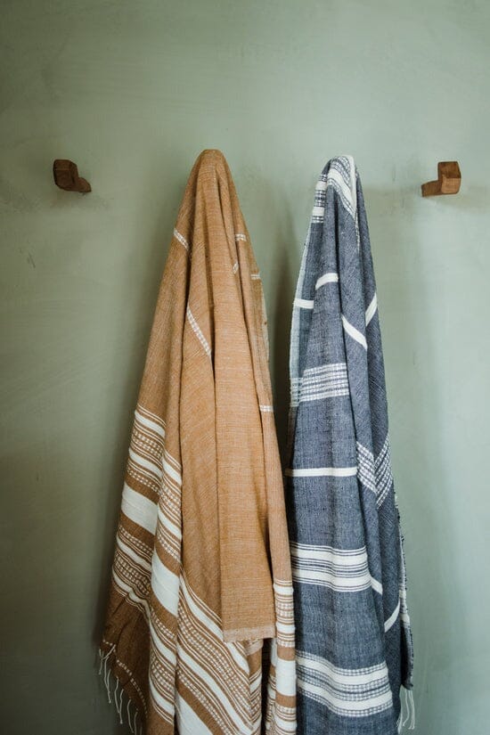 Ecru Adwa Woven Bath Towel - Ochre Bathroom Accessories Ecru