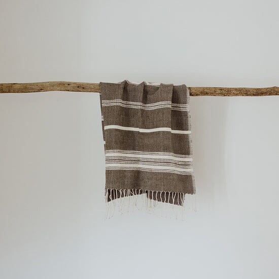 Ecru Adwa Woven Hand Towel - Granite Bathroom Accessories Ecru granite/natural