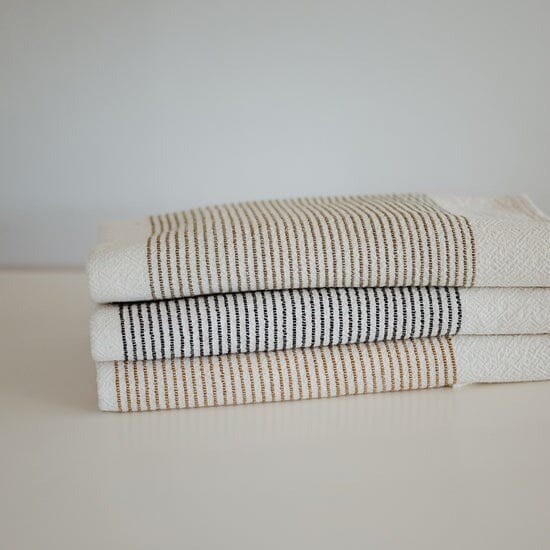 Ecru Skaap Woven Bath Towel - Mustard Bathroom Accessories Ecru