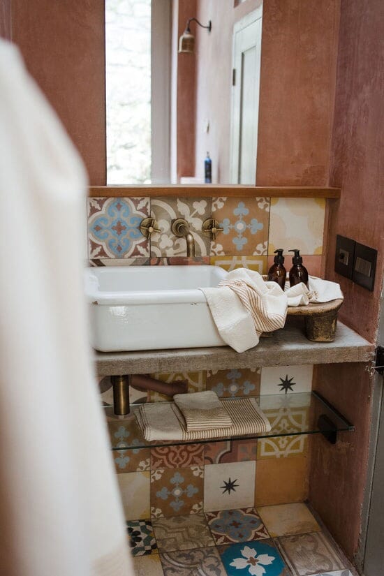 Ecru Skaap Woven Hand Towel - Mustard Bathroom Accessories Ecru