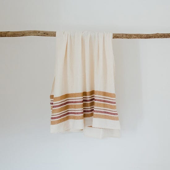Ecru Woven Baby Blanket - Garnet Afghans & Throws Ecru