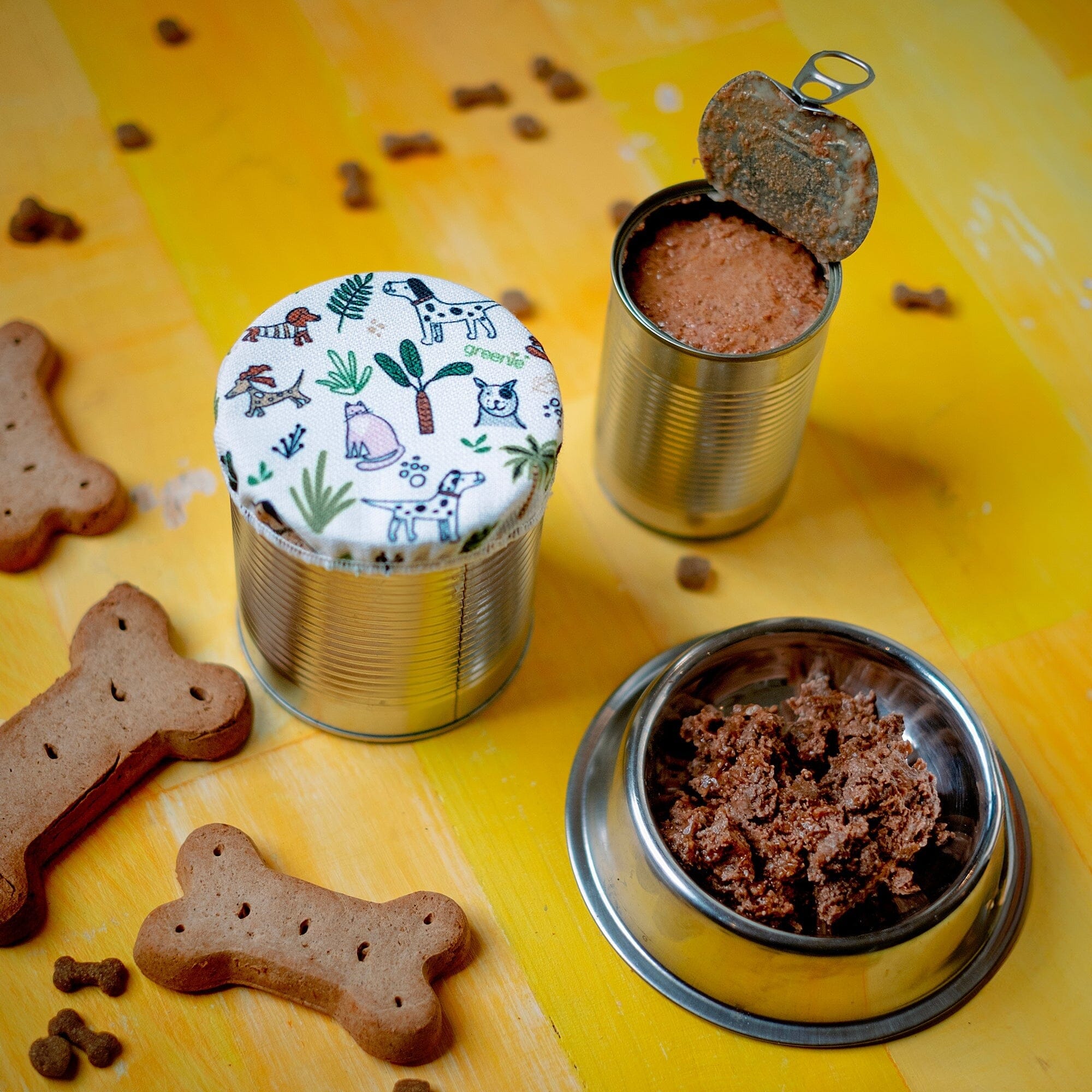 Greenie UniPet Tin Covers (set fo 2) Food Storage Greenie