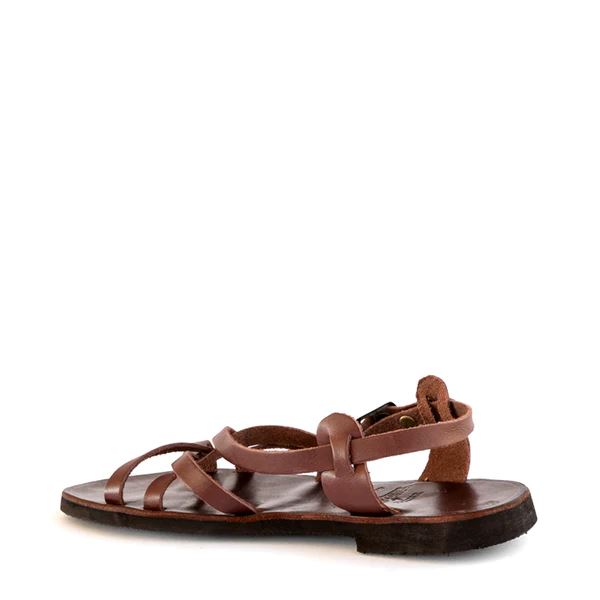 Groundcover Ladies Sandy Leather Sandal - Brown Sandals Groundcover