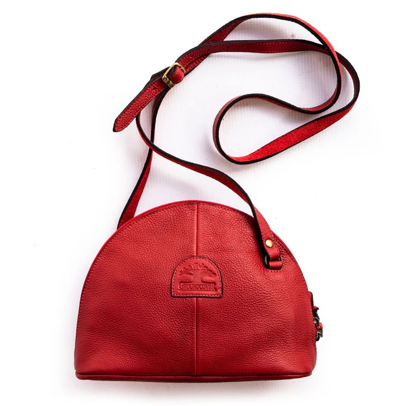 Groundcover Leather Eve Bag Crossbody Bags Groundcover red
