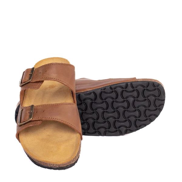 Groundcover Palma Unisex Whisky Leather Sandal Sandals Groundcover 