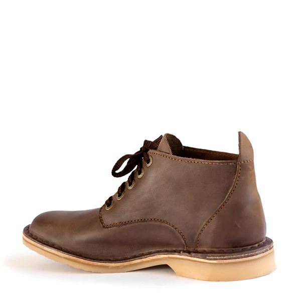 Groundcover Thuli Mens Leather Shoes - Brown Boots Groundcover