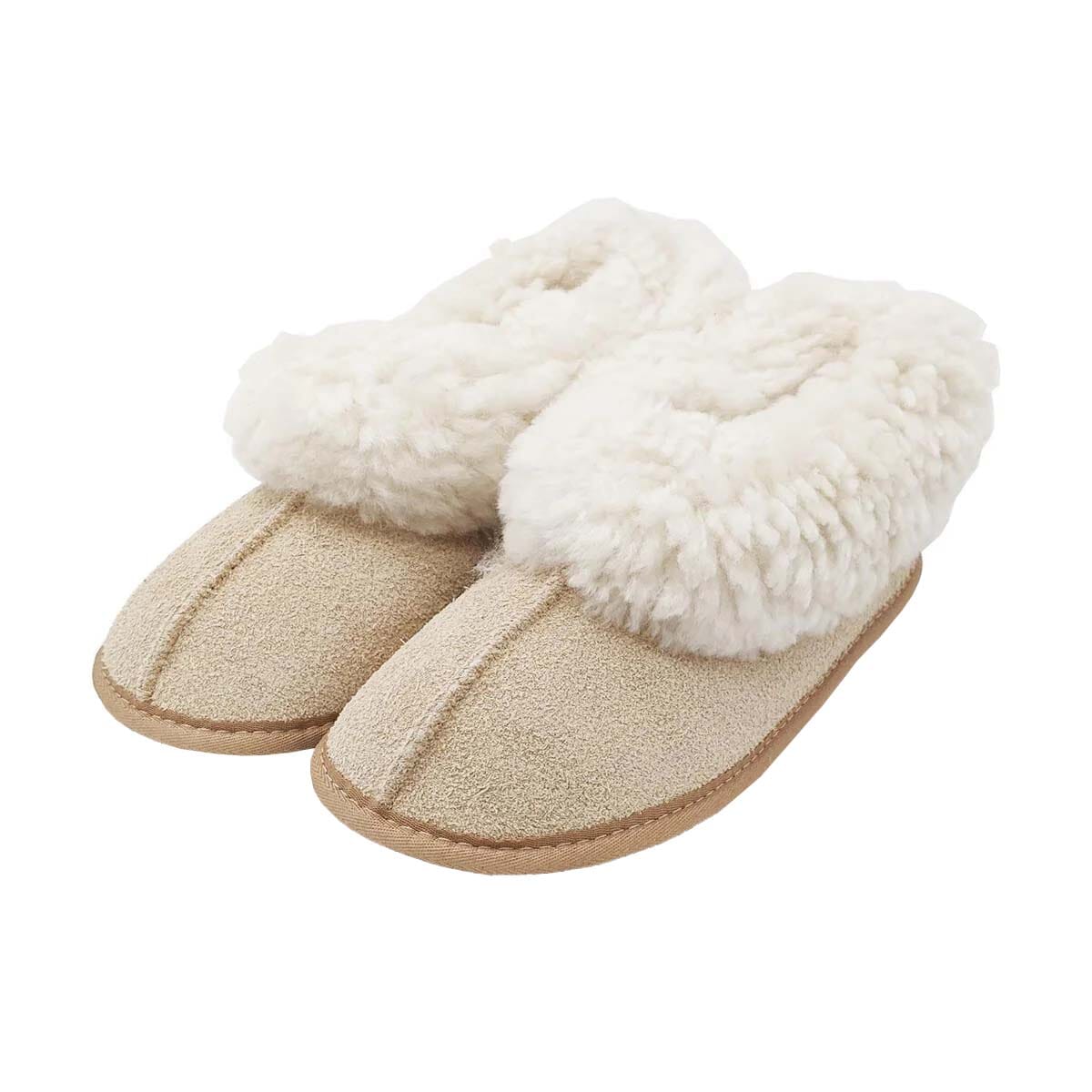 KARU Cosy Soft-Sole Sheepskin Slippers - Sand Slippers Karu Slippers
