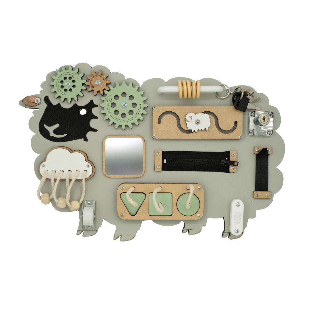 Kiani Small Sheep Activity Board Toys Kiani Originals green