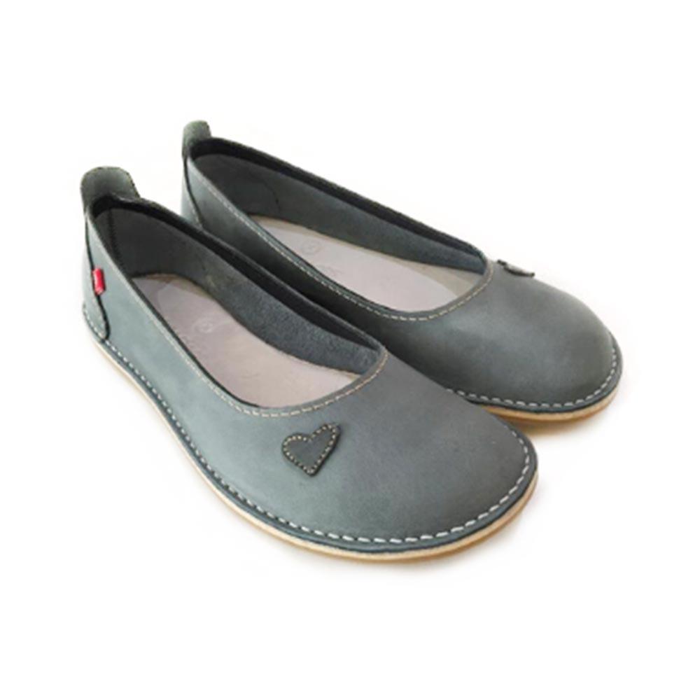 Bummel Zuri Heart Storm Leather Ballerina Shoe Shoes Bummel