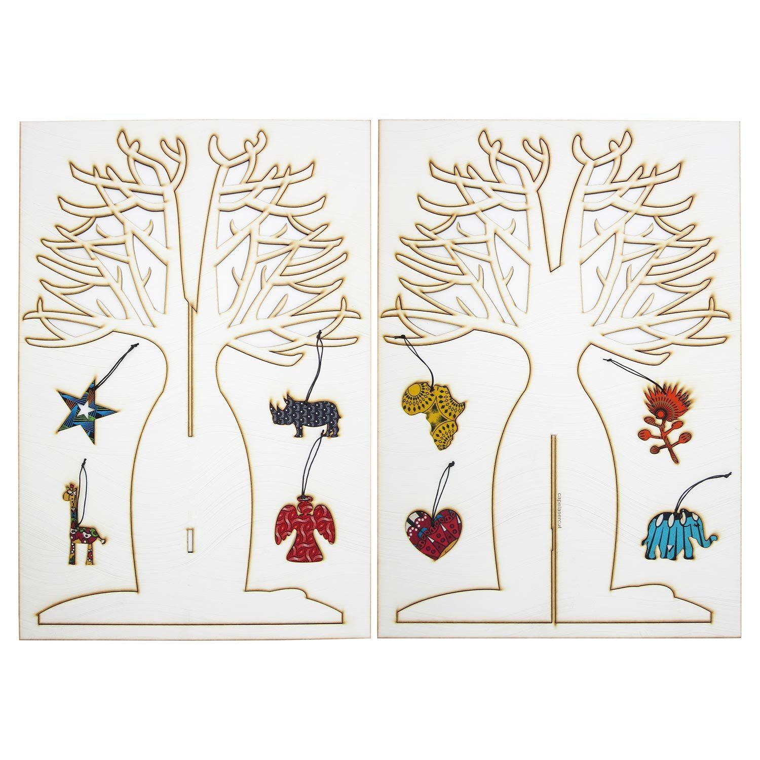 Cape Lasercut Cream Baobab Tree & Decorations Tableware Cape Lasercut