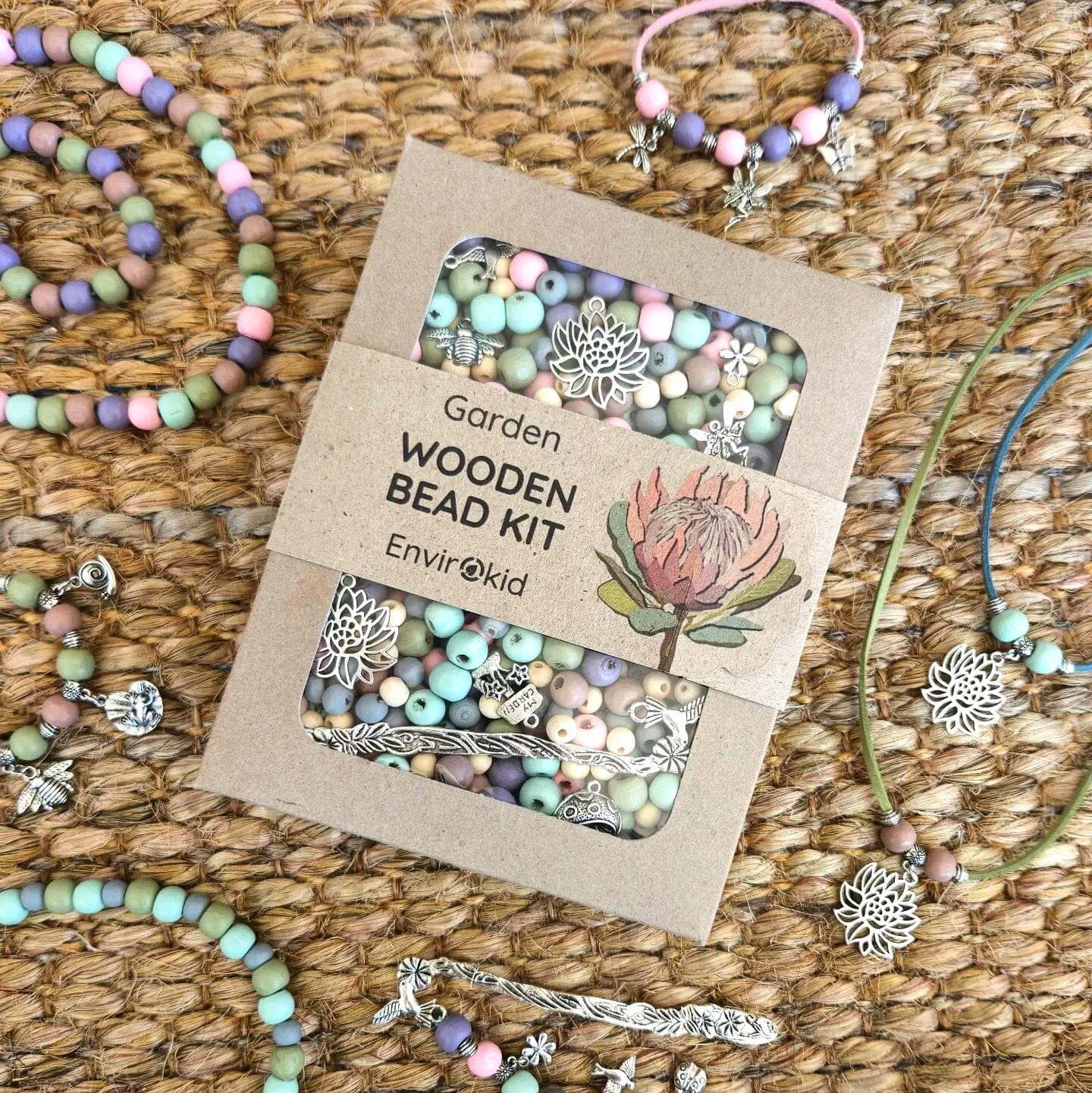 Envirokid Wooden Bead Kit Toys Envirokid Garden
