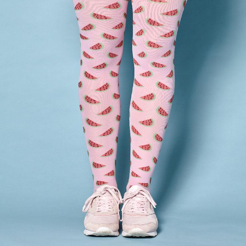 FEAT Ladies' Opaque Tights Watermelon Socks & Tights FEAT Sock Co. 