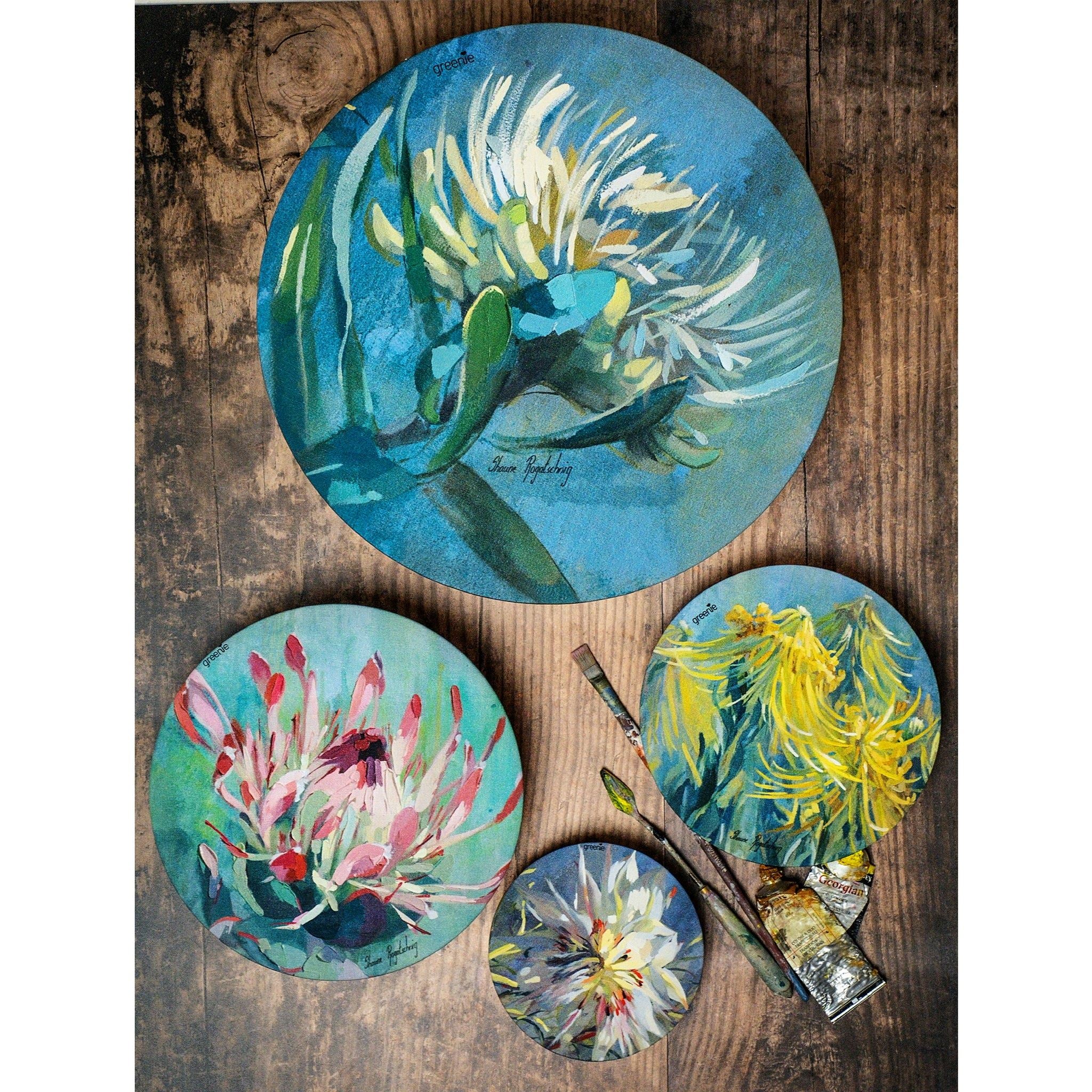 Greenie Food Covers Fynbos Set of 4 Food Storage Greenie