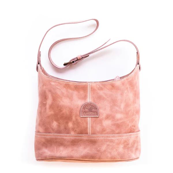 Groundcover Leather Bucket Bag Bags & Handbags Groundcover antique pink 