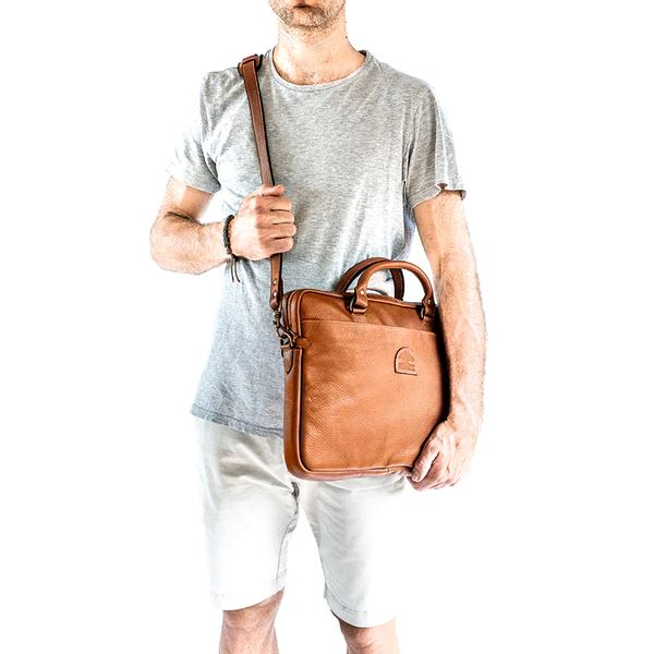 Groundcover Jameson Leather Laptop Bag Bags & Handbags Groundcover