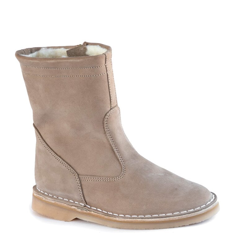 Groundcover Tamara Ladies Beige Wool Boots Boots Groundcover