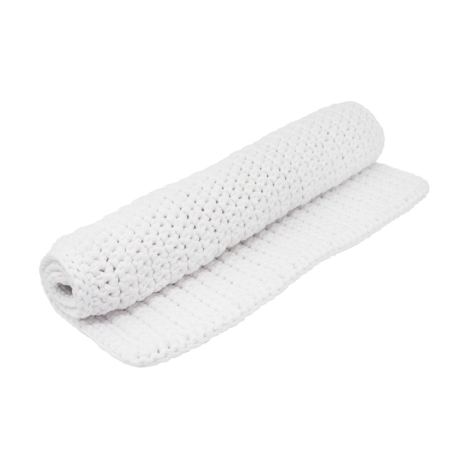 H18 White Cotton Crochet Bathmat Rugs & Mats H18 Foundation 