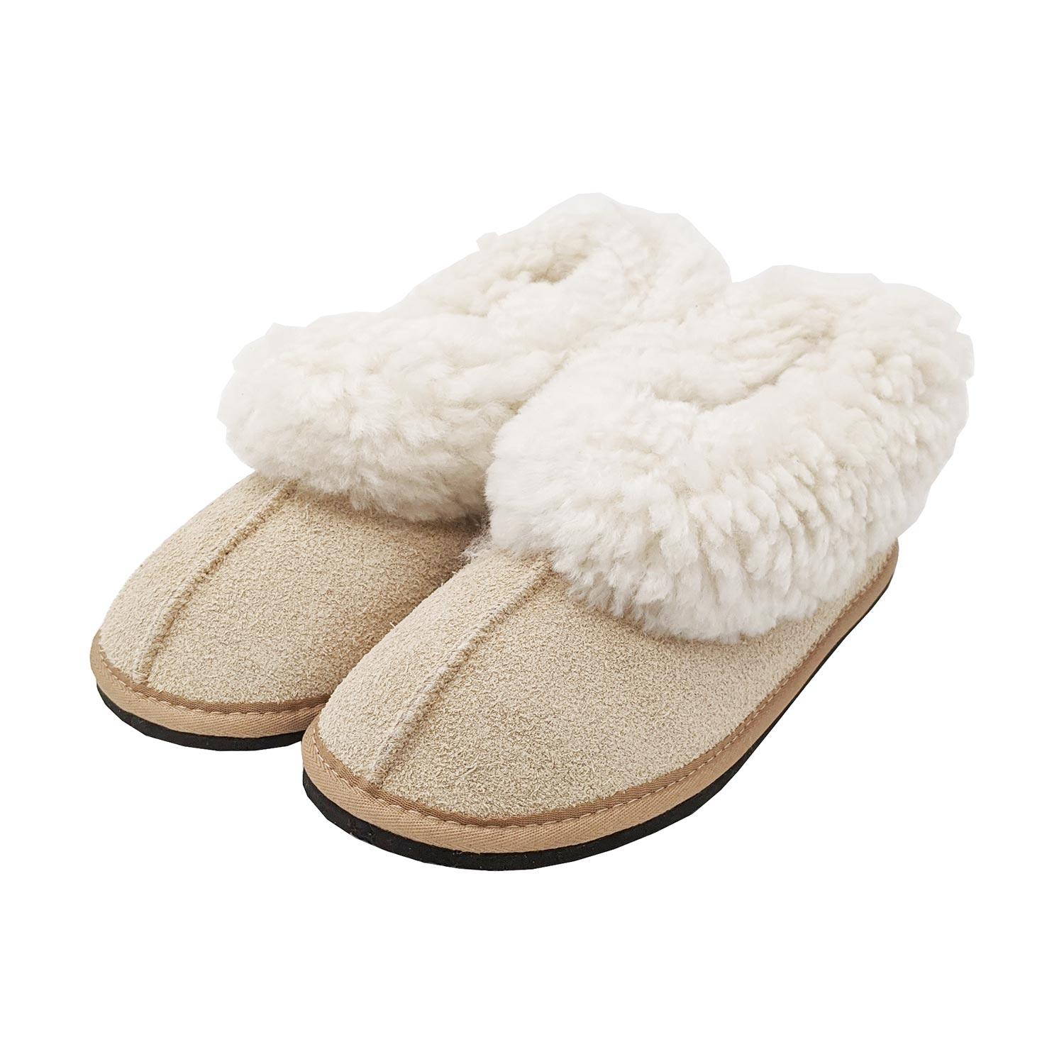 Karu Cosy Sand Sheepskin & Wool Slippers Slippers Karu Slippers 