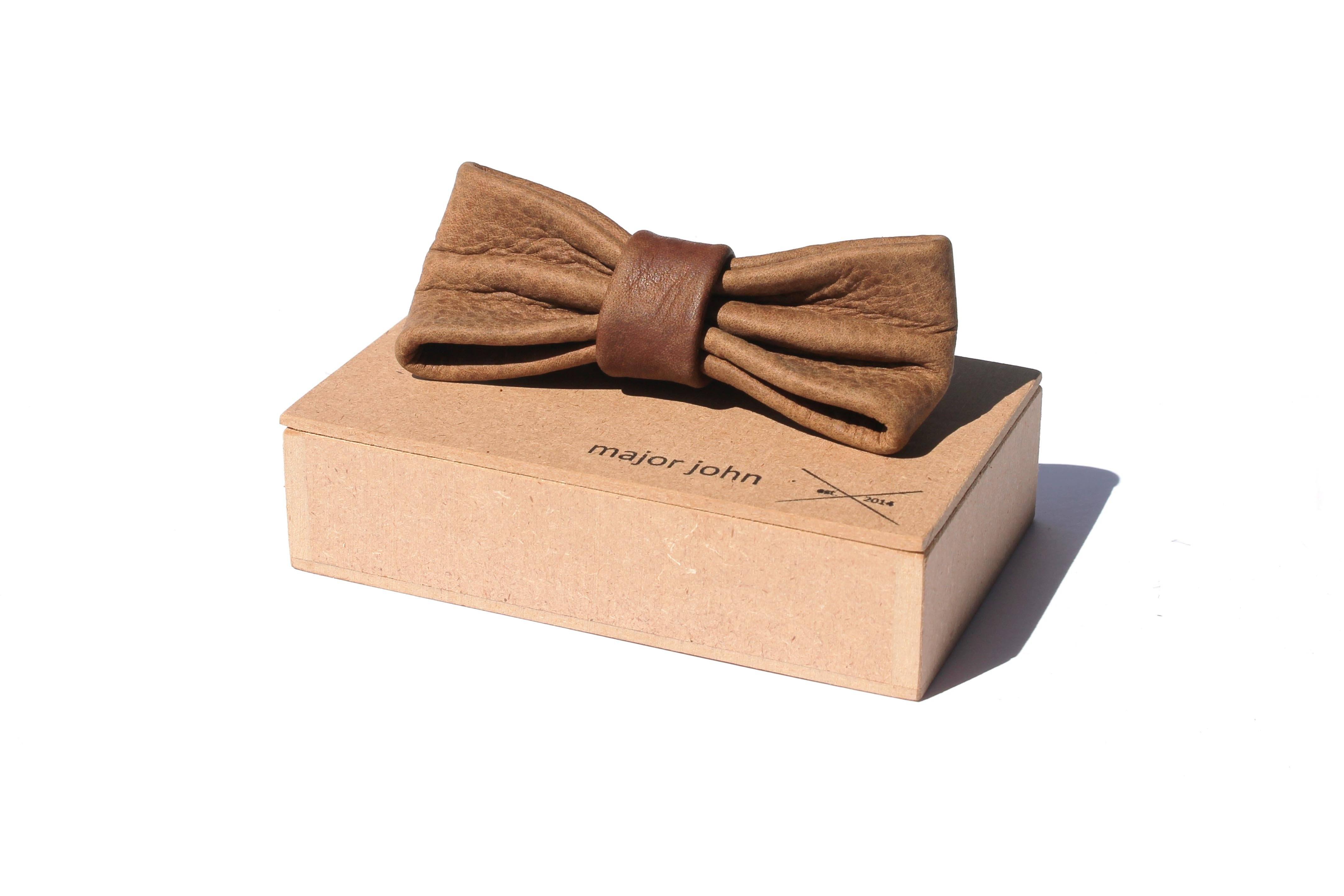 Major John Genuine Leather Bow Ties Ties, Bow Ties & Suspenders Major John brown
