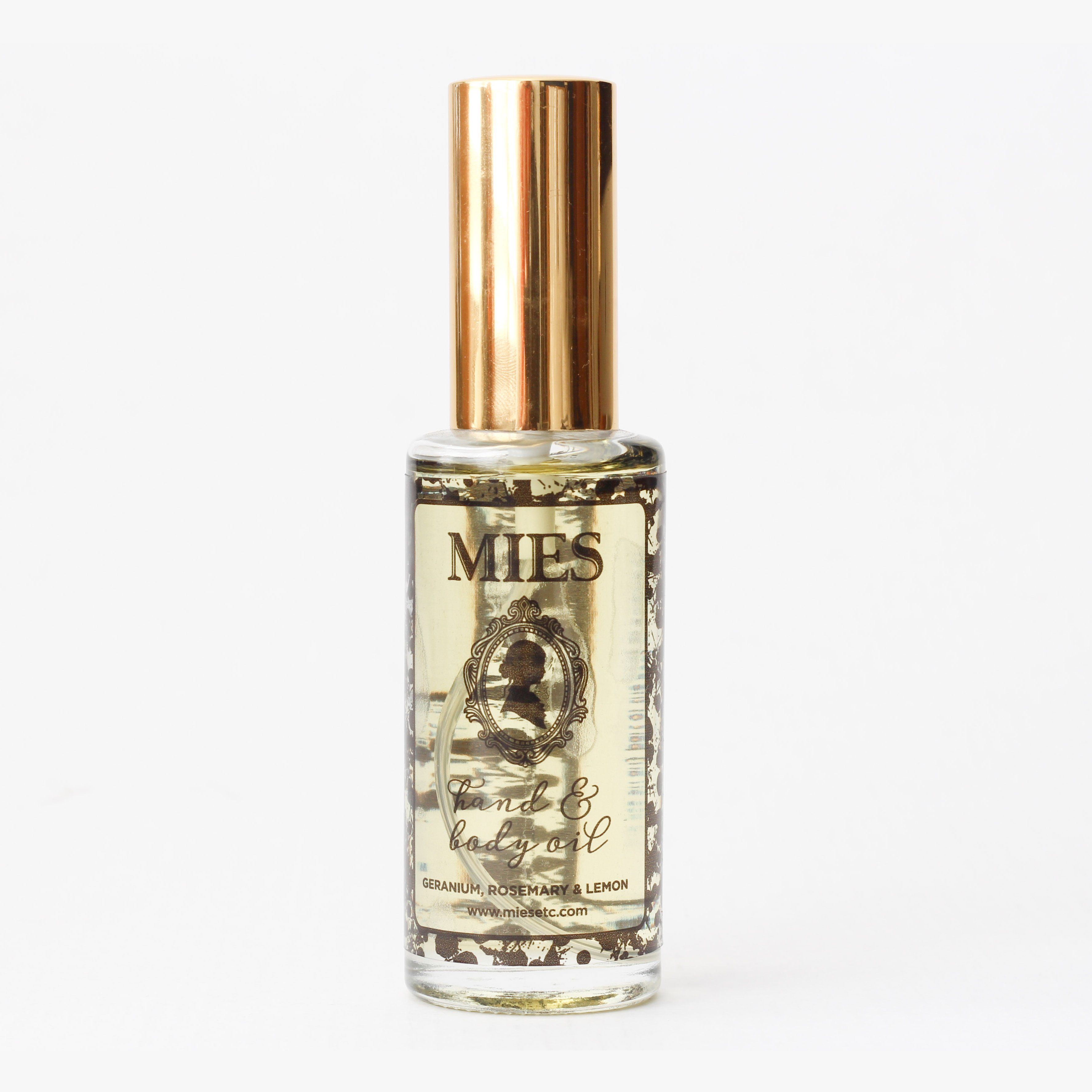 MIES Hand & Body Oil - Geranium, Rosemary & Lemon 50ml Body Moisturisers MIES