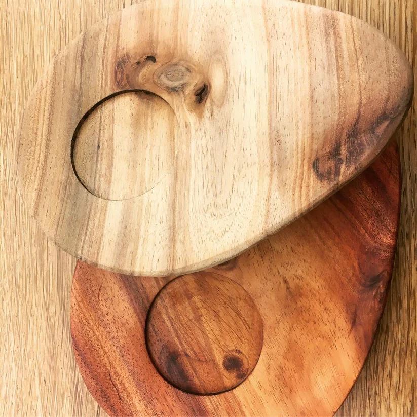 PdJ Wooden Saucer Tableware Pieter de Jager