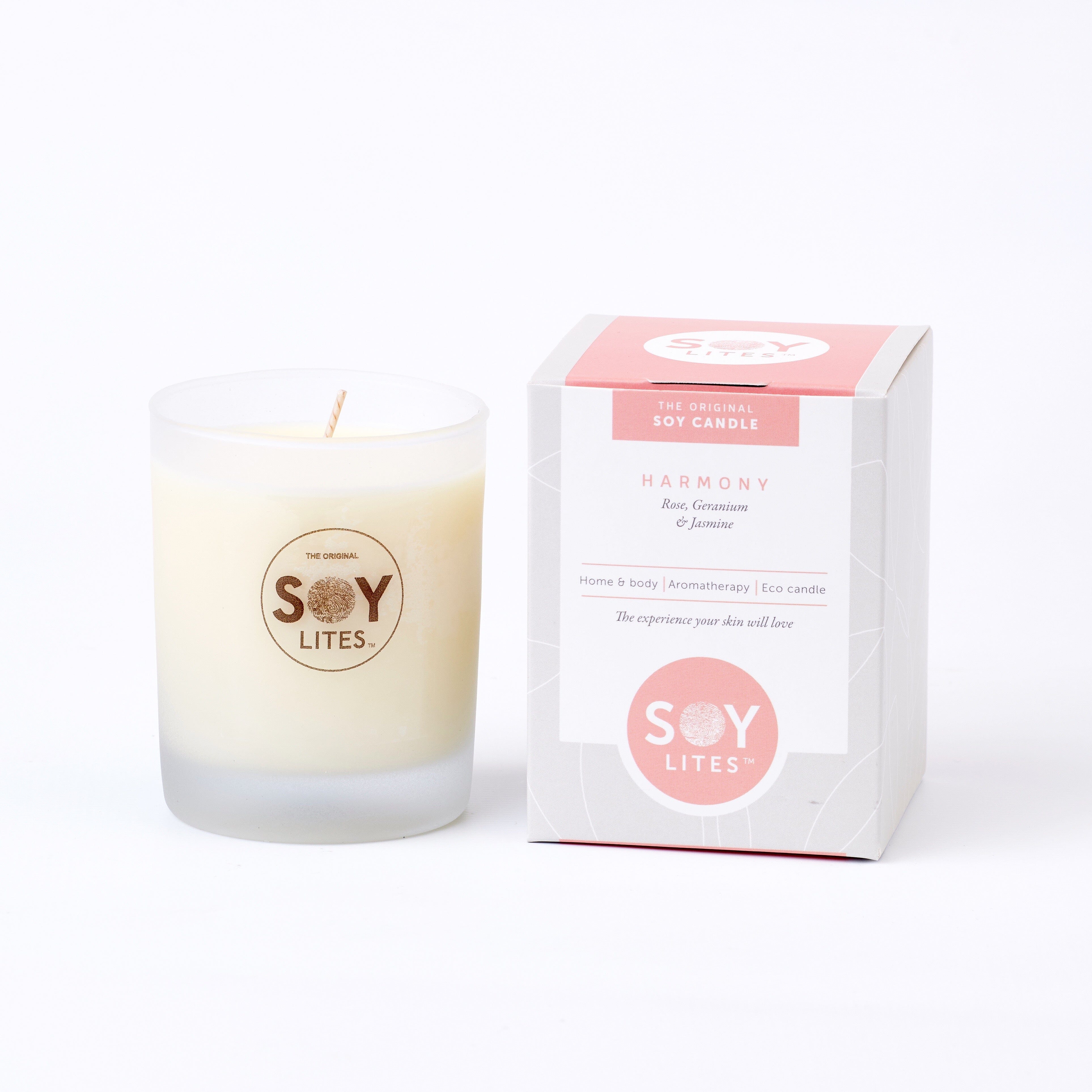 SoyLites 'Harmony' Soy Candle with Rose, Geranium & Jasmine Candles SoyLites 