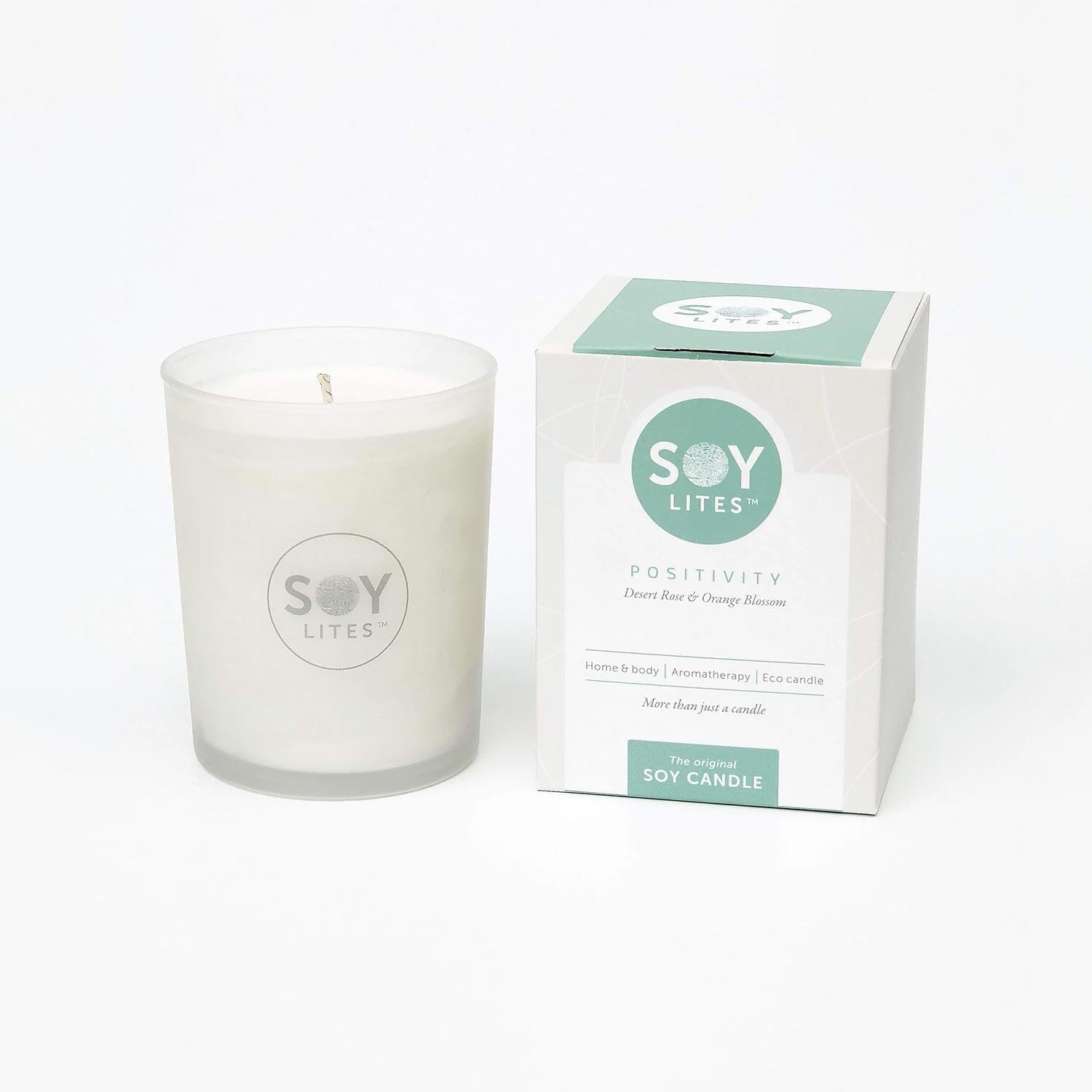 SoyLites 'Positivity' Soy Candle with Desert Rose & Orange Blossom Candles SoyLites