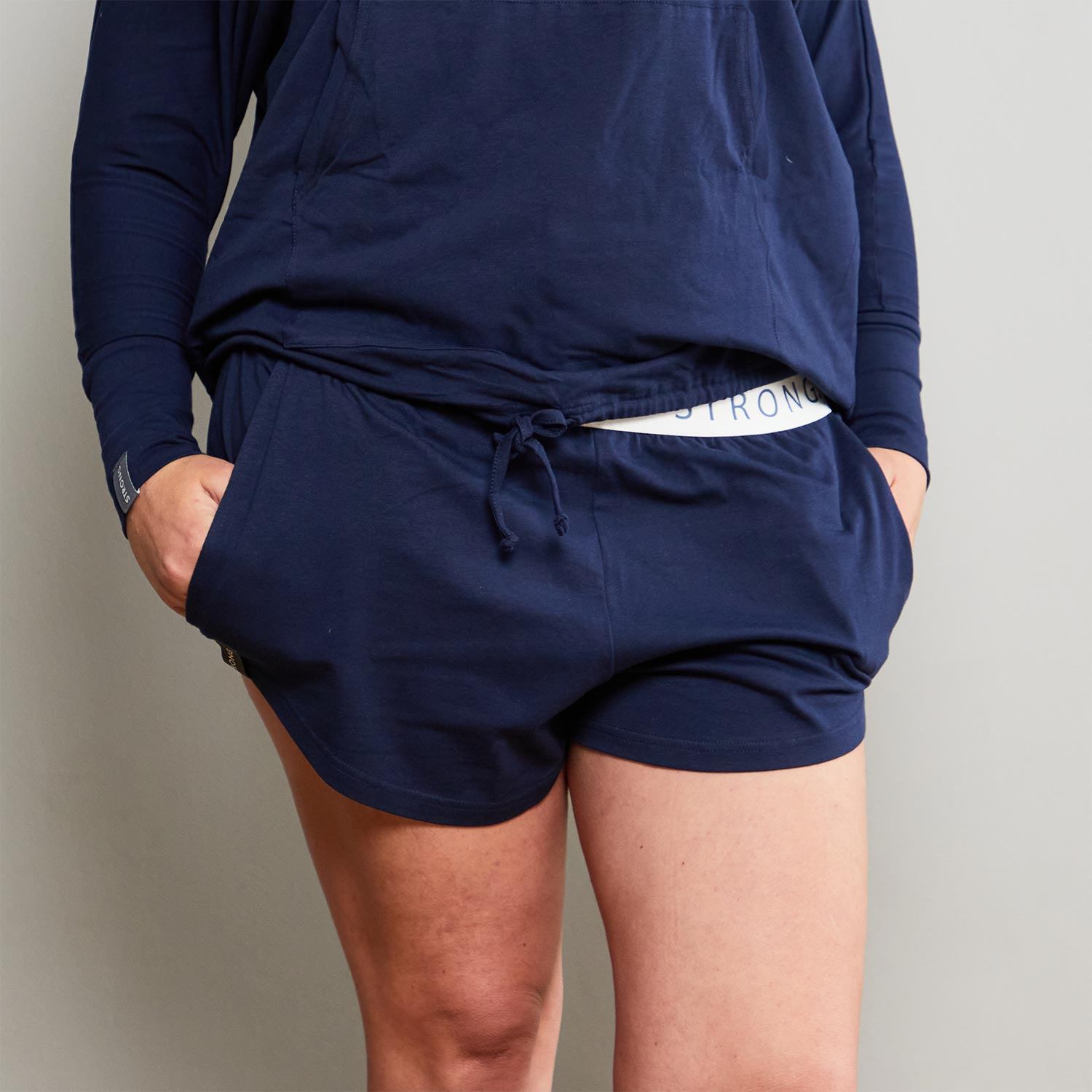 T-Shirt Bed Co Ladies Shorts Bottoms T-Shirt Bed Co. XS Navy 