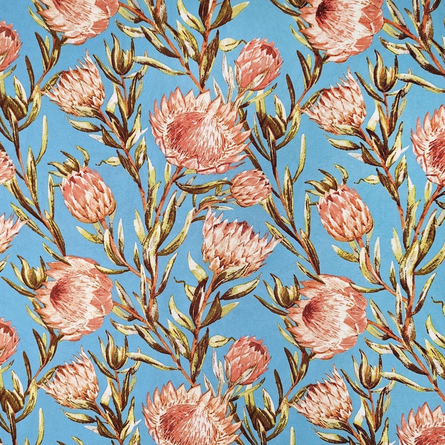 TraDishNal Protea Table Cloth Tableware TraDishNal 4 seater Blue Protea