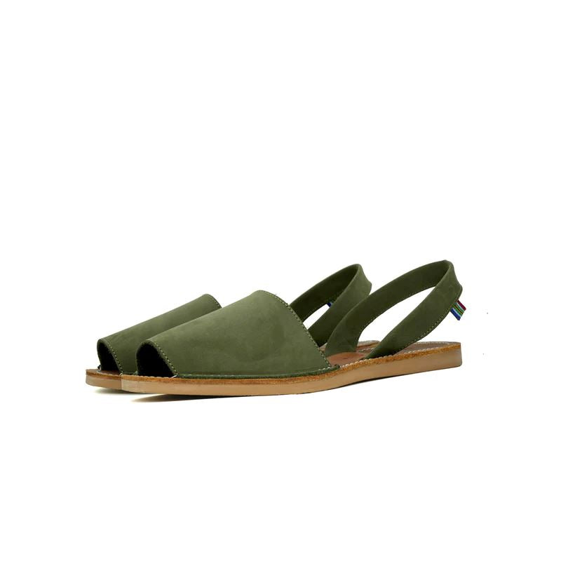 Veldskoen Namaqualand Aloe Olive Leather Sandal Sandals Veldskoen 