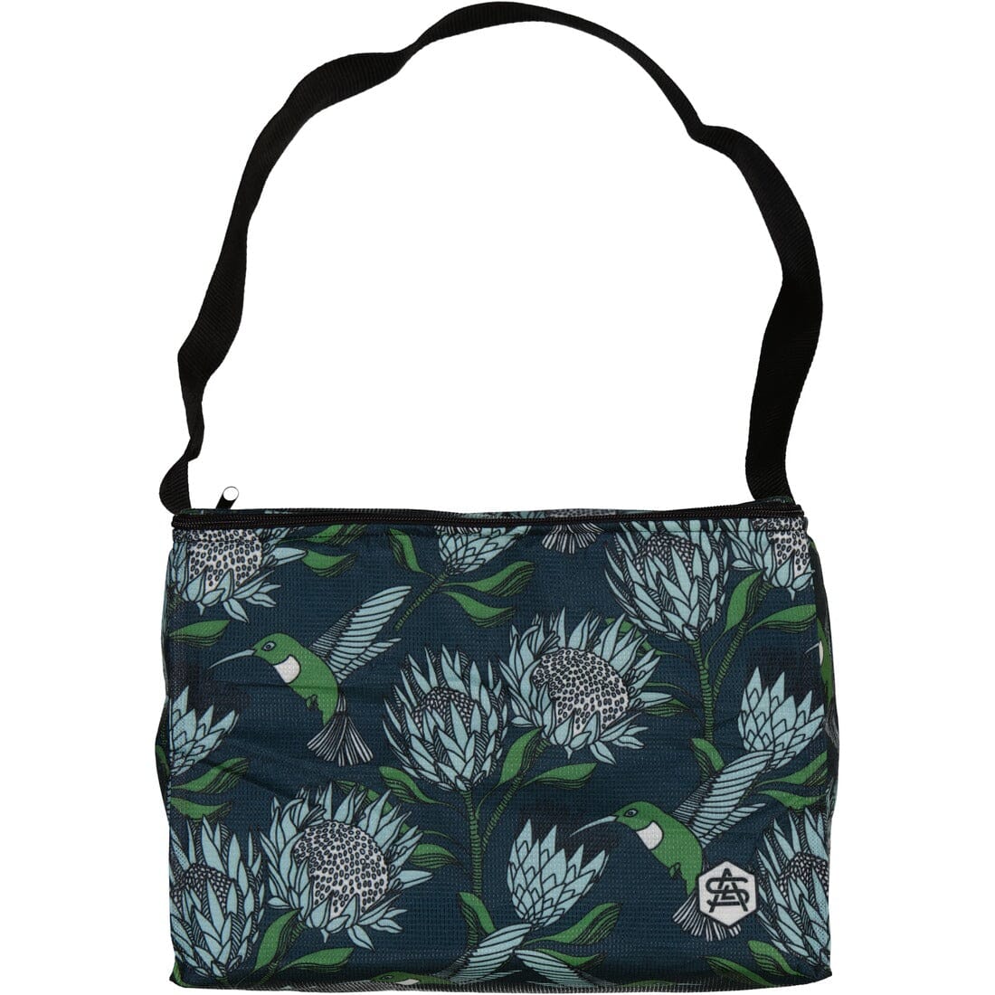 aLoveSupreme Cooler Bags (Medium) Food Storage aLoveSupreme protea (blue on gunmetal) 