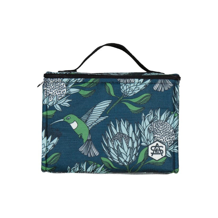 aLoveSupreme Cooler Bags (Small) Food Storage aLoveSupreme protea (blue on gunmetal) 