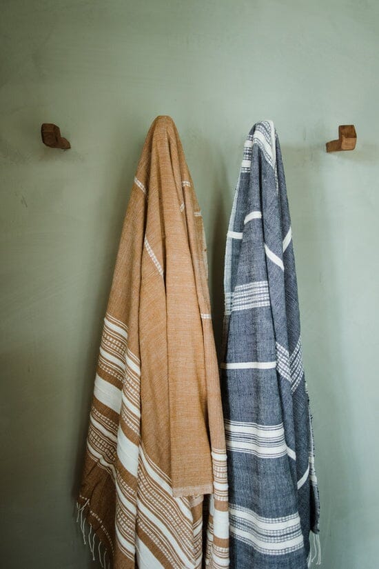 Ecru Adwa Woven Bath Towel - Ochre Bathroom Accessories Ecru 