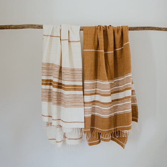 Ecru Adwa Woven Bath Towel - Ochre Bathroom Accessories Ecru 