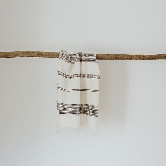 Ecru Adwa Woven Hand Towel - Granite Bathroom Accessories Ecru natural/granite 