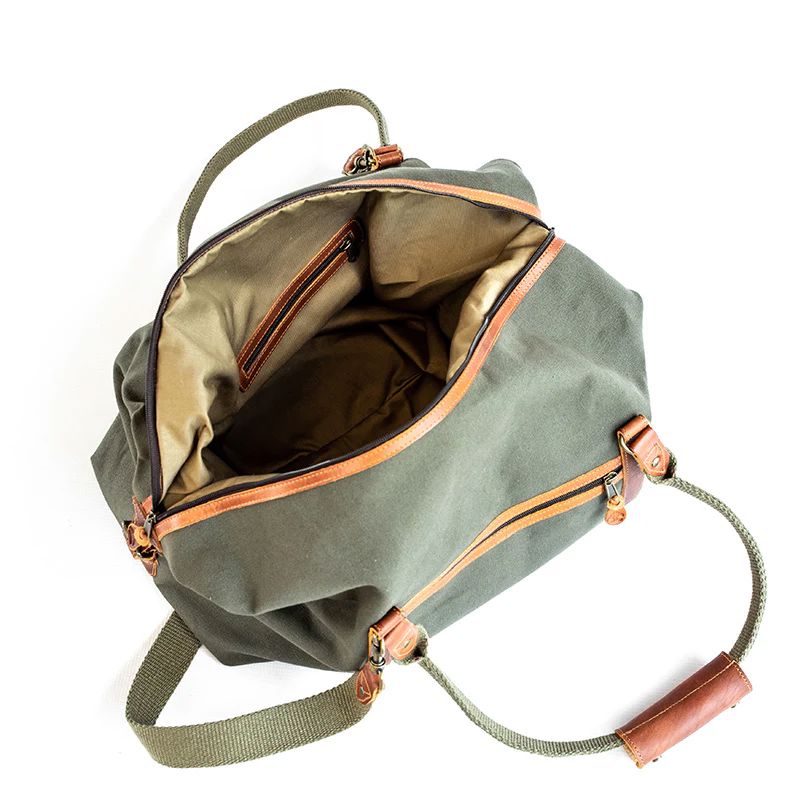Groundcover Canvas & Leather Travel Bag Travel Bags Groundcover 