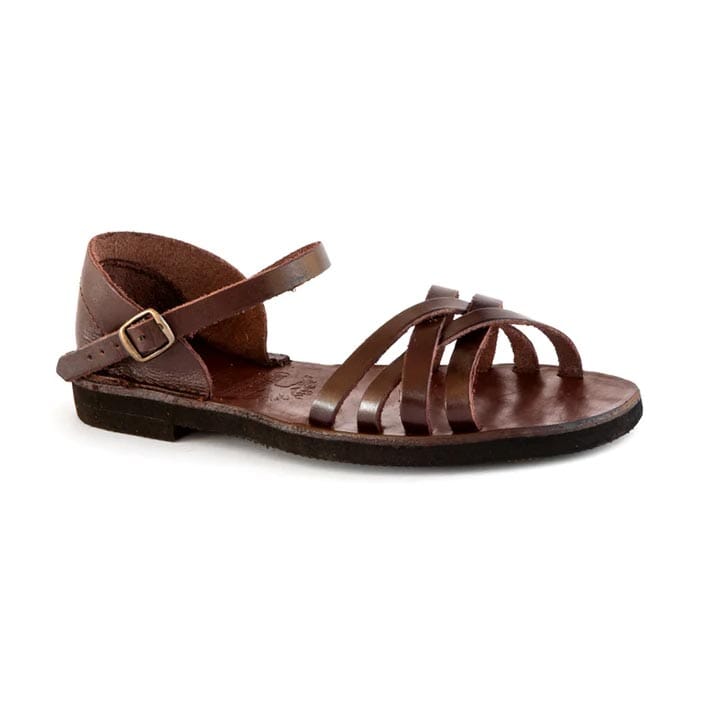 Groundcover Daisy Ladies Brown Leather Sandal Sandals Groundcover 