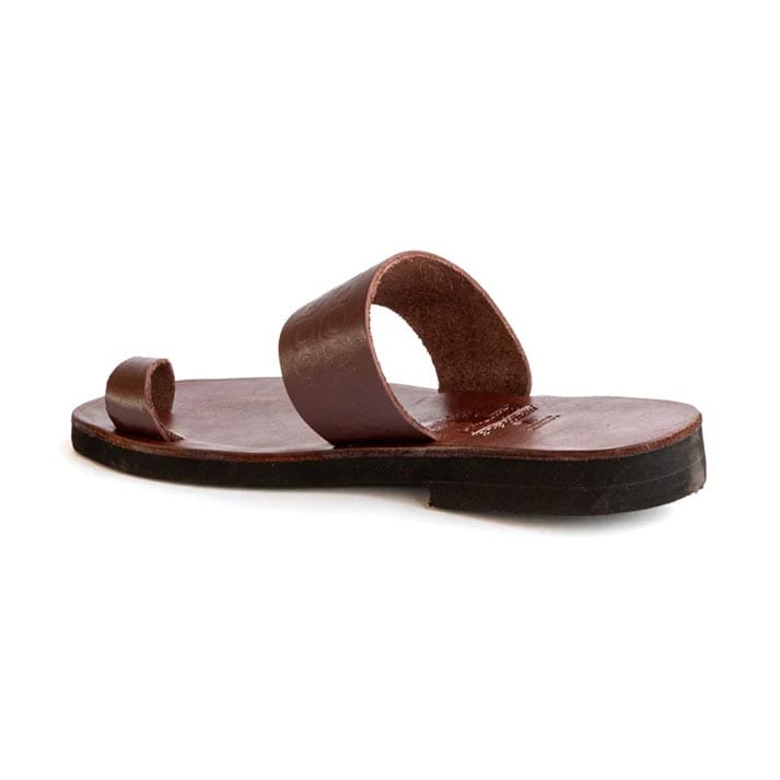 Groundcover Mens Guru Leather Sandal Brown Made by Artisans