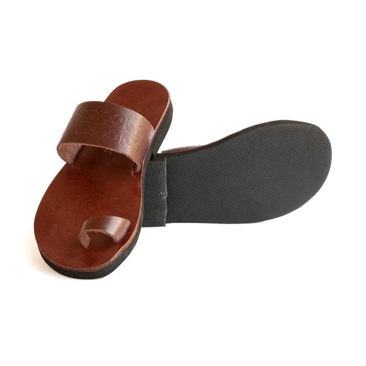 Groundcover Guru Men's Brown Leather Sandal Sandals Groundcover 