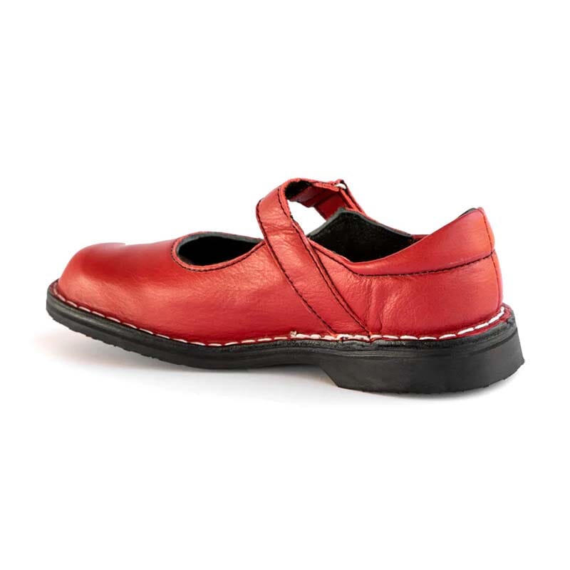 Groundcover Ladies Mary-Jane Shoe - Red Shoes Groundcover 