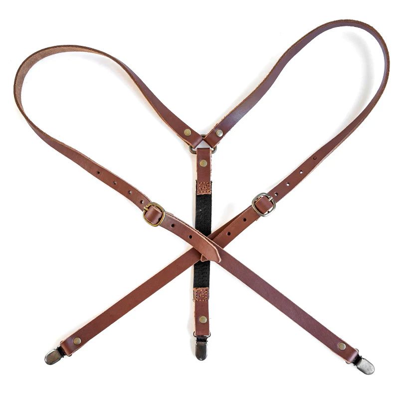 Groundcover Leather Suspenders Ties, Bow Ties & Suspenders Groundcover brown 