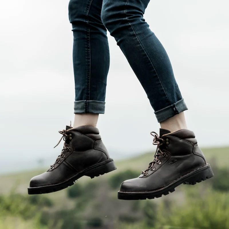 Groundcover Unisex Berg Leather Utility Boot - Brown Boots Groundcover 