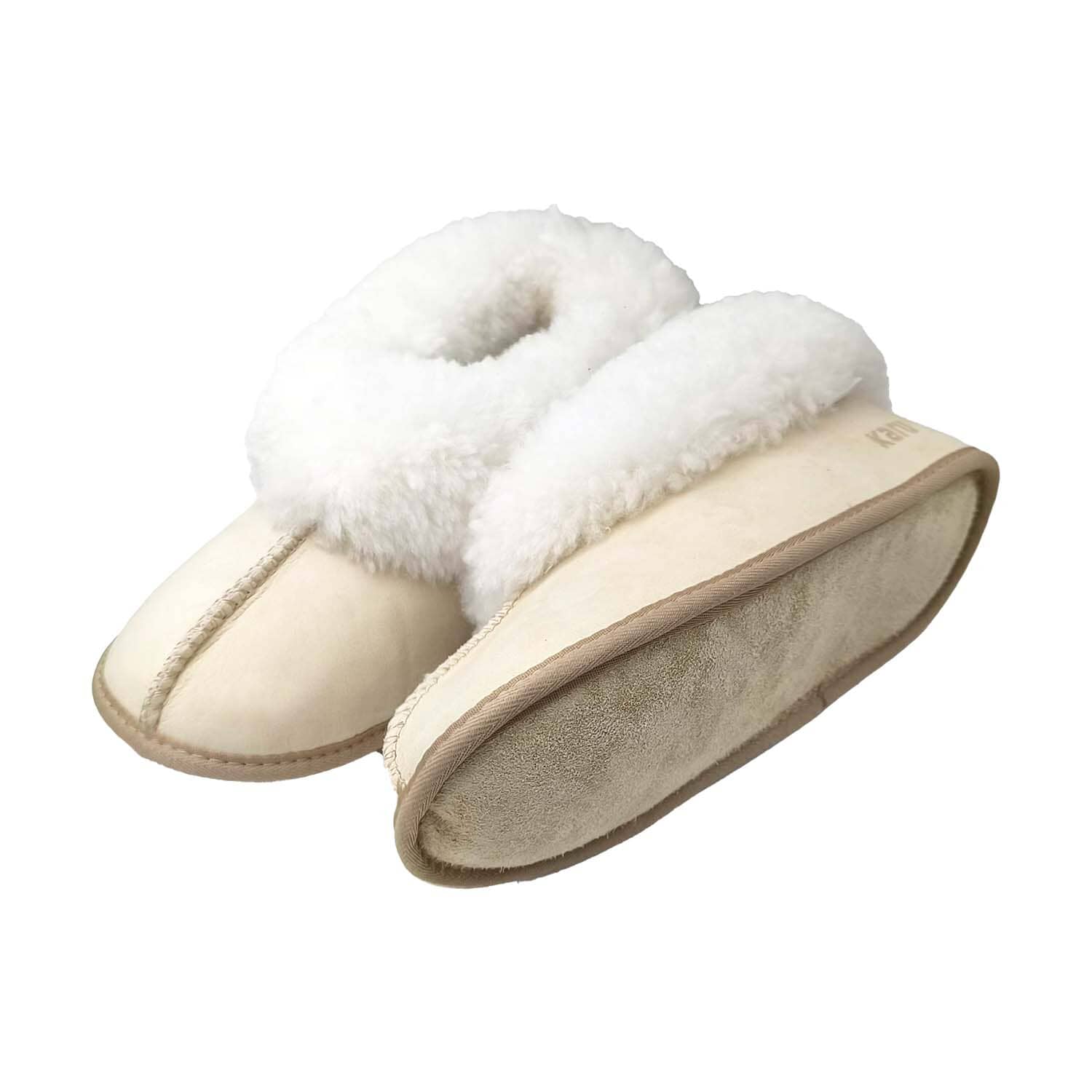 KARU Cosy Soft-Sole Sheepskin Slippers - Sand Slippers Karu Slippers 