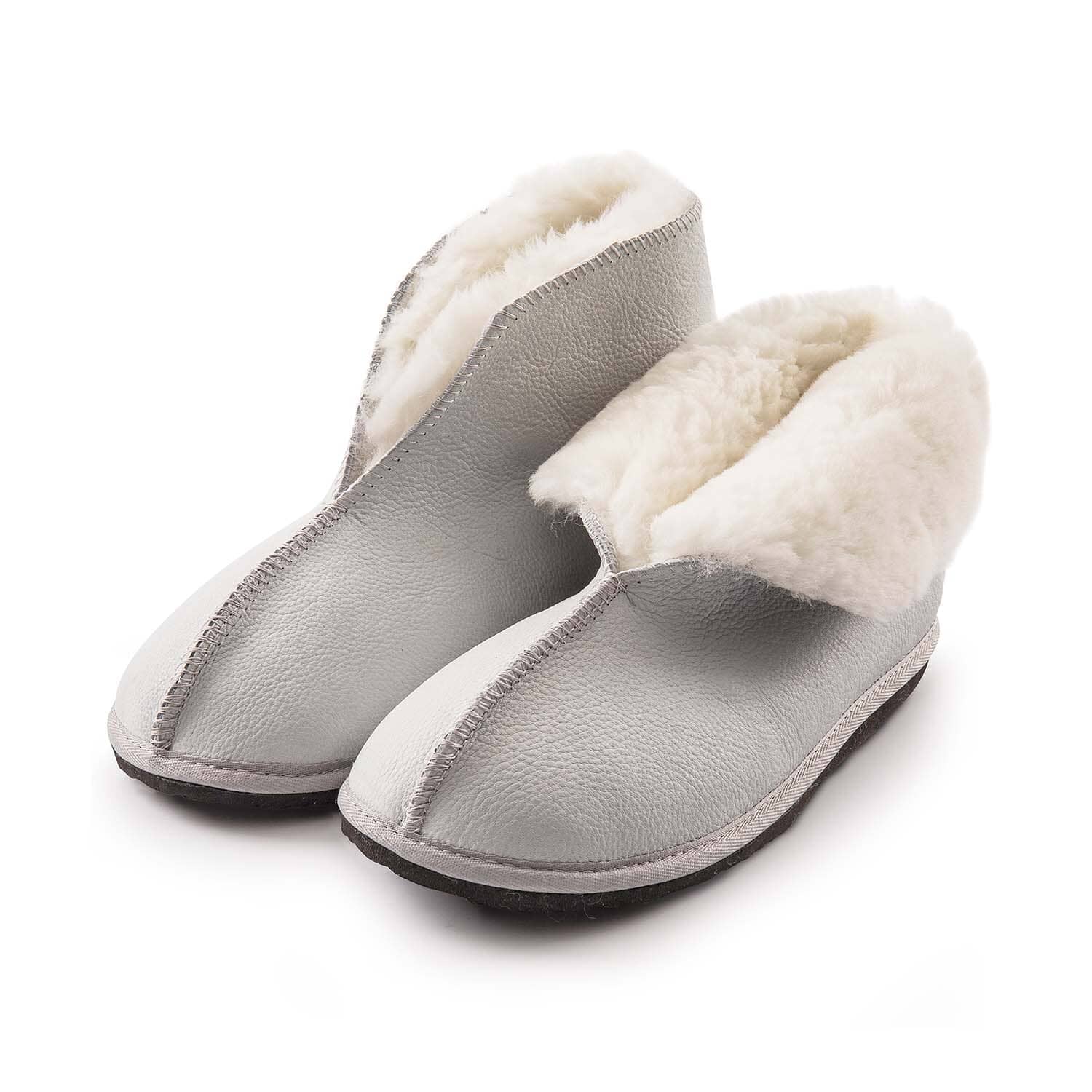 Karu Cuddles Sheepskin Slippers - Grey Slippers Karu Slippers 