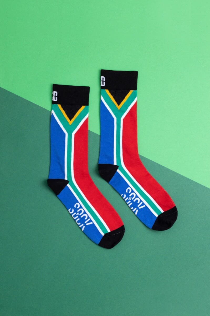 Sock Doctor SA Flag Cotton Socks Socks & Tights Sock Doctor 