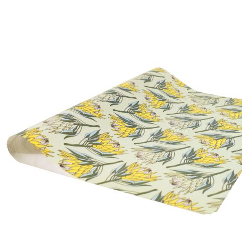 aLoveSupreme Wrapping Paper with Proteas Wrapping Paper aLoveSupreme Yellow King Protea on Mint 
