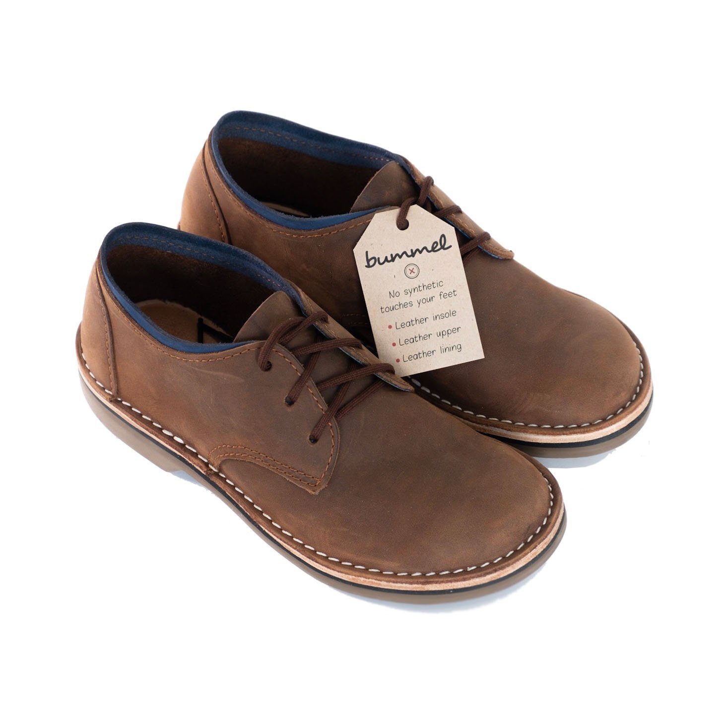 Bummel Azizi Soft Oily Pull Up Brown Leather Shoe clothing & accessories Bummel Shoes